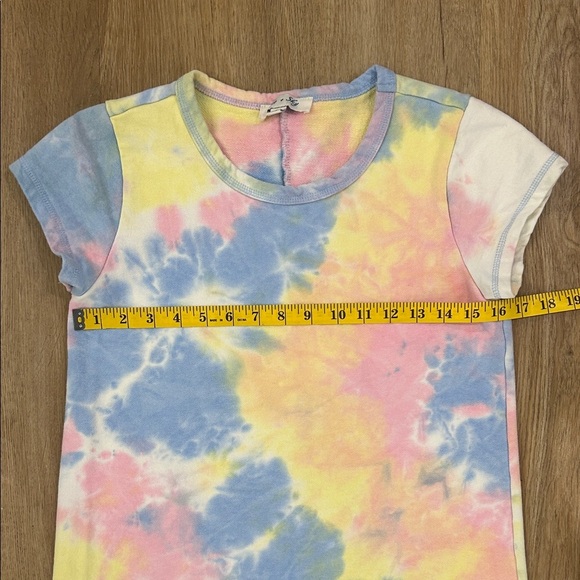 She + Sky Tie-Dye Mini Dress - Blue, Yellow, Pink - Picture 7 of 7